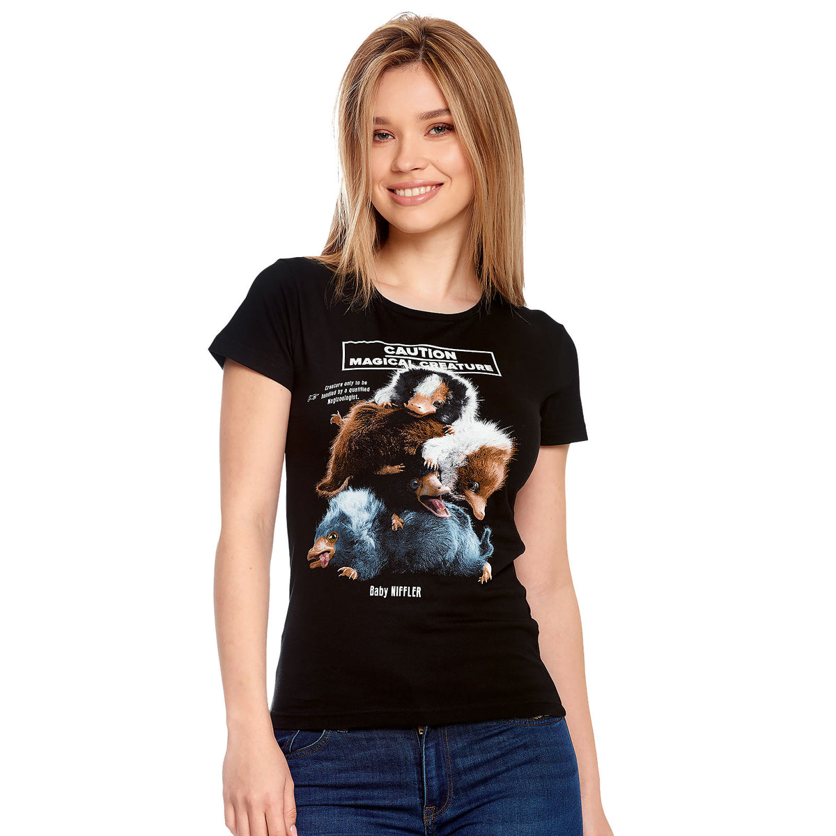 Produktbild Baby Niffler T-Shirt Damen schwarz - Phantastische Tierwesen