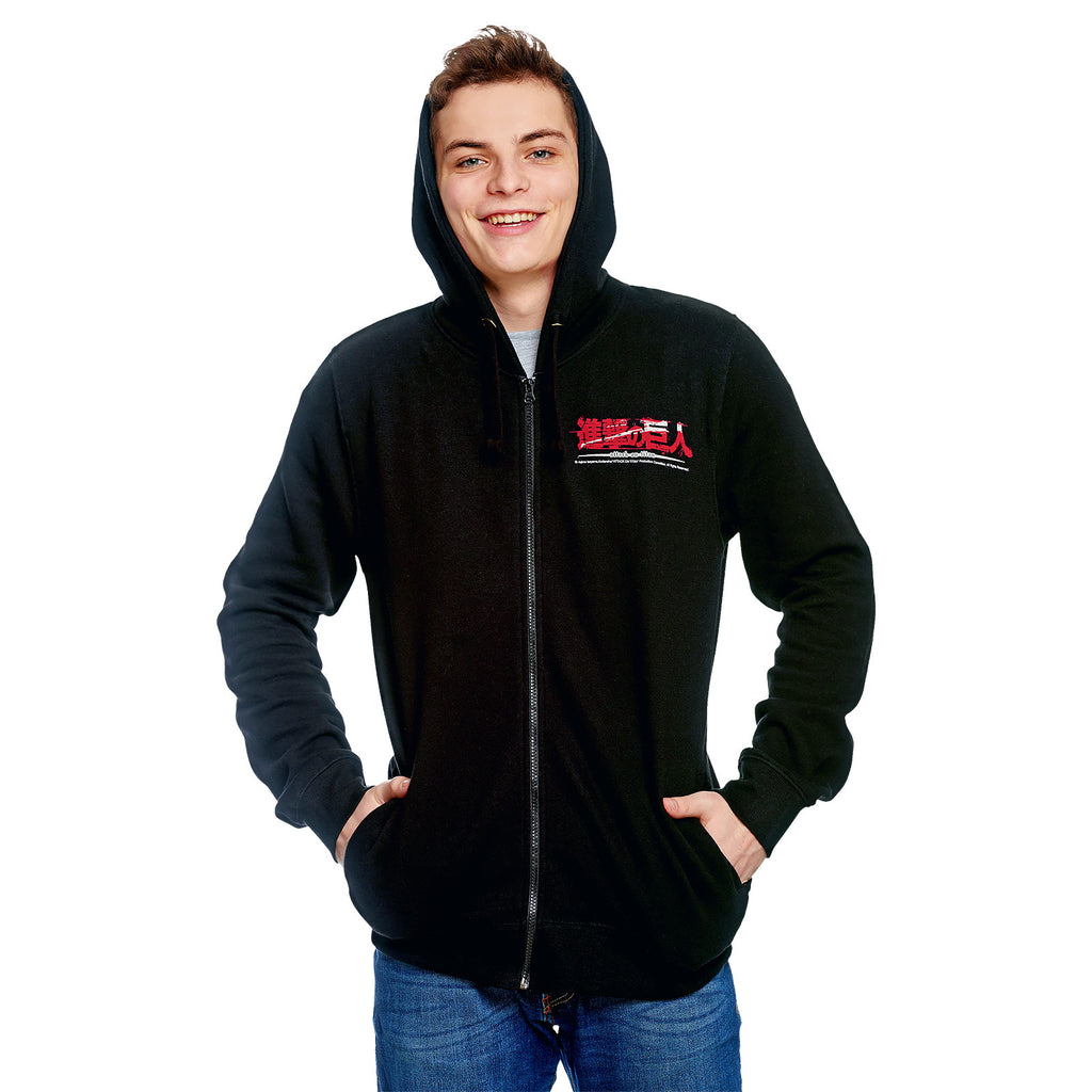 Produktbild Attack on Titan - Eren Jaeger Kapuzenjacke schwarz