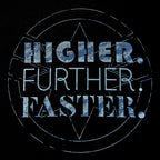 Image produit Captain Marvel - Higher Further Faster T-shirt noir