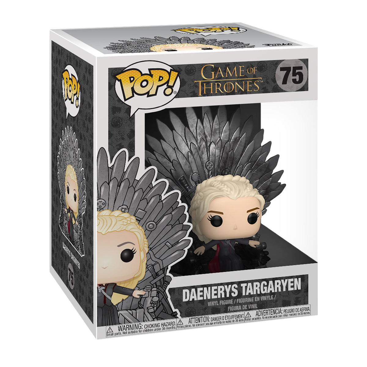 Image produit Game of Thrones - Daenerys Targaryen avec le trône de fer Figurine Funko Pop