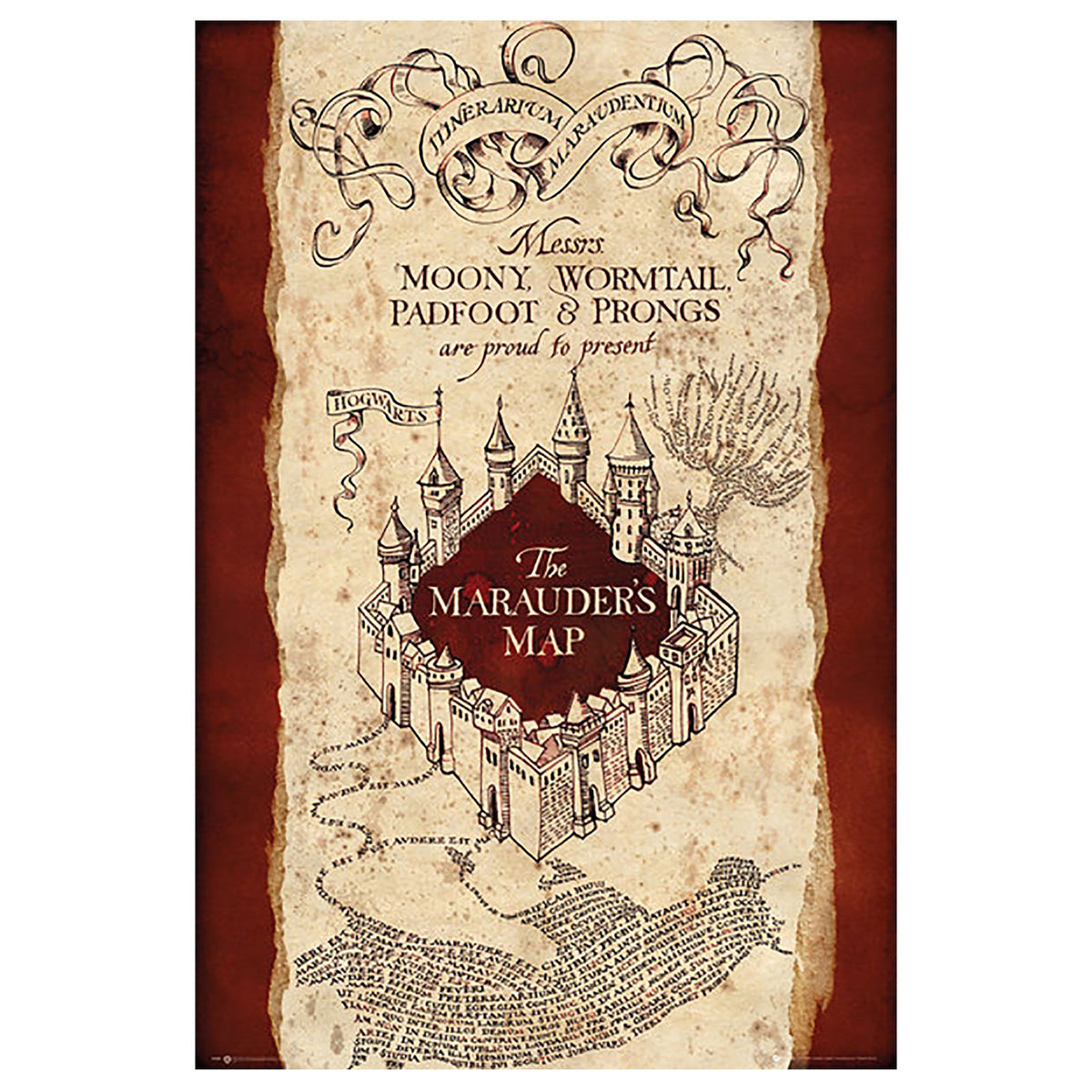 Produktbild Harry Potter - Karte des Rumtreibers Maxi Poster