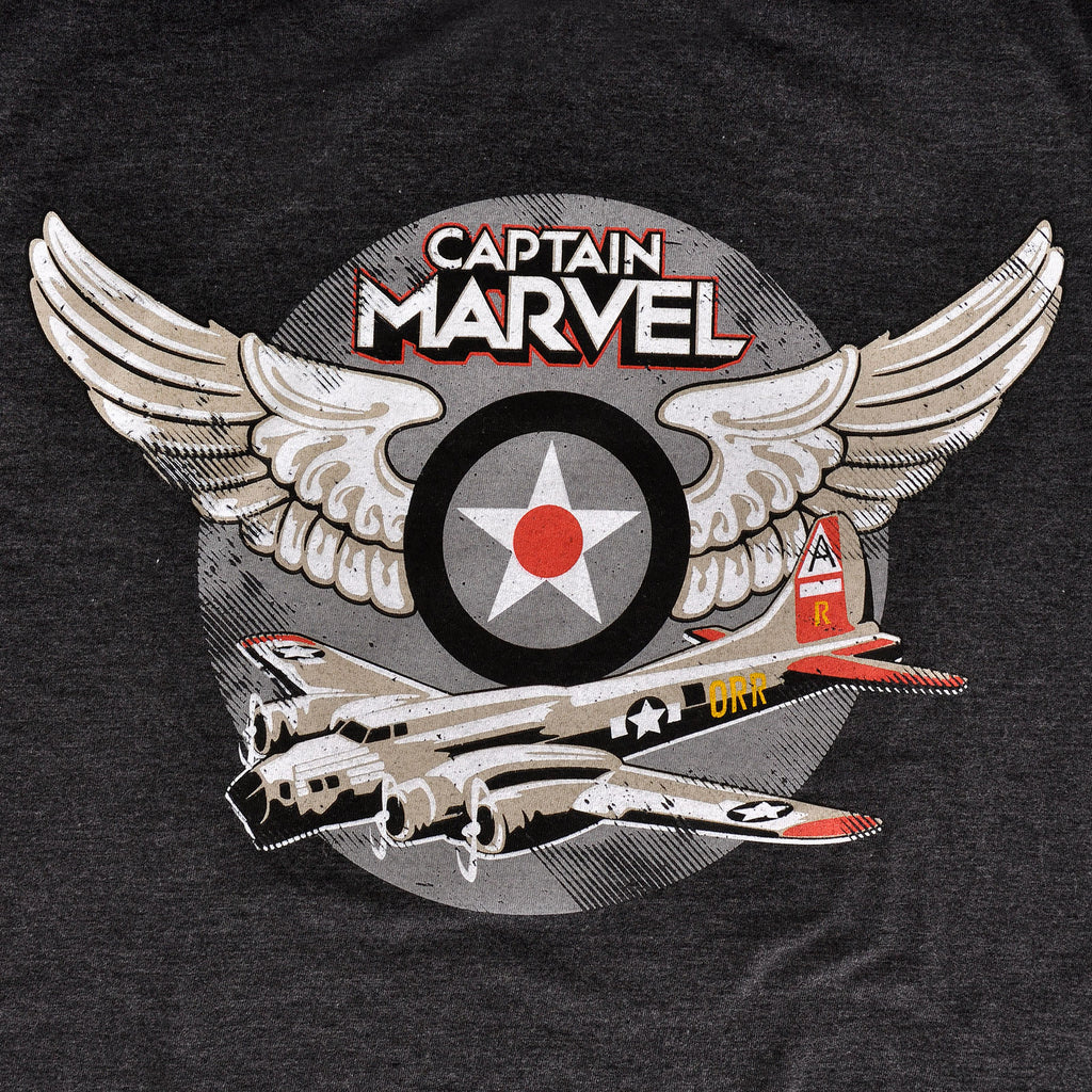 Produktbild Captain Marvel - Air Force Pilot T-Shirt grau