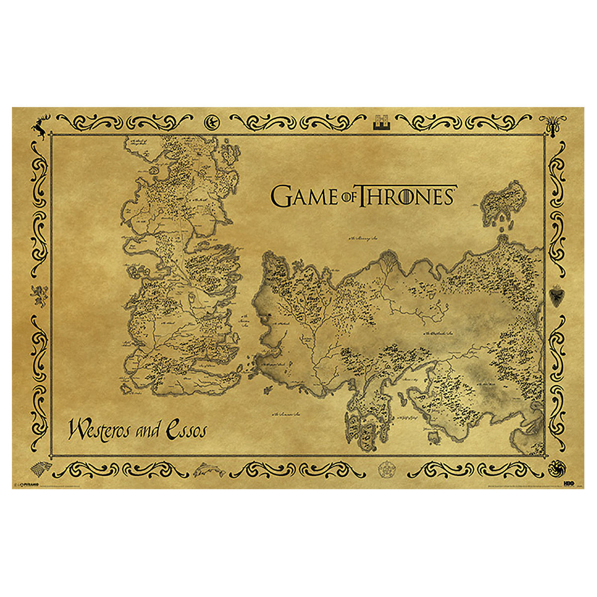 Immagine del prodotto Game of Thrones - Mappa di Westeros ed Essos Maxi Poster