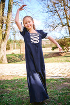 Product image Medieval Summer Dress Children Blue Beige