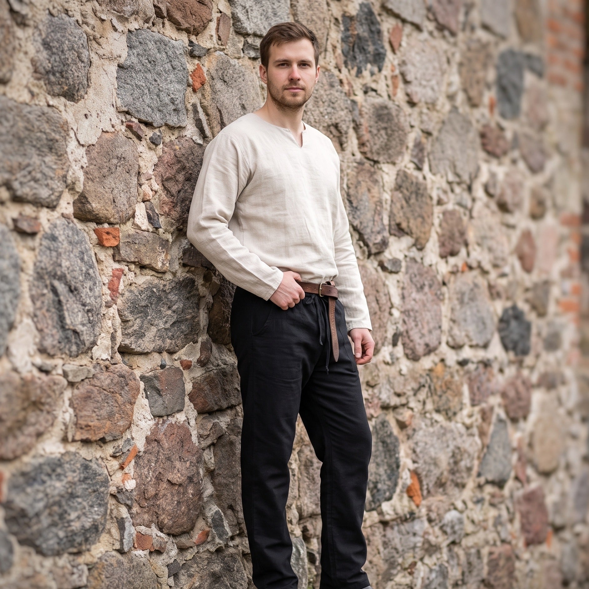 Image produit Pantalon médiéval Jören noir