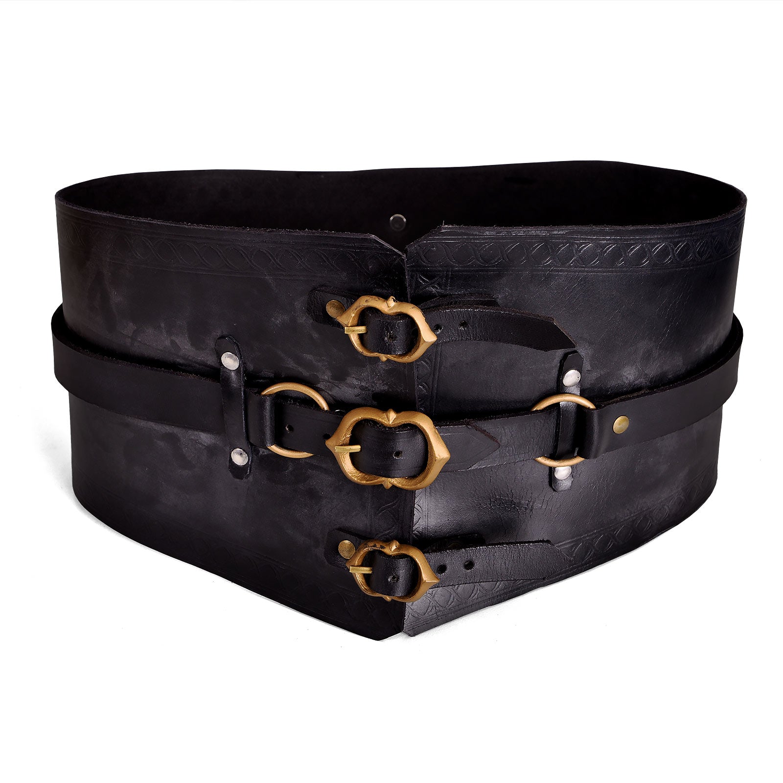 Image produit Ceinture Corset Médiévale Audrey Deluxe Noir