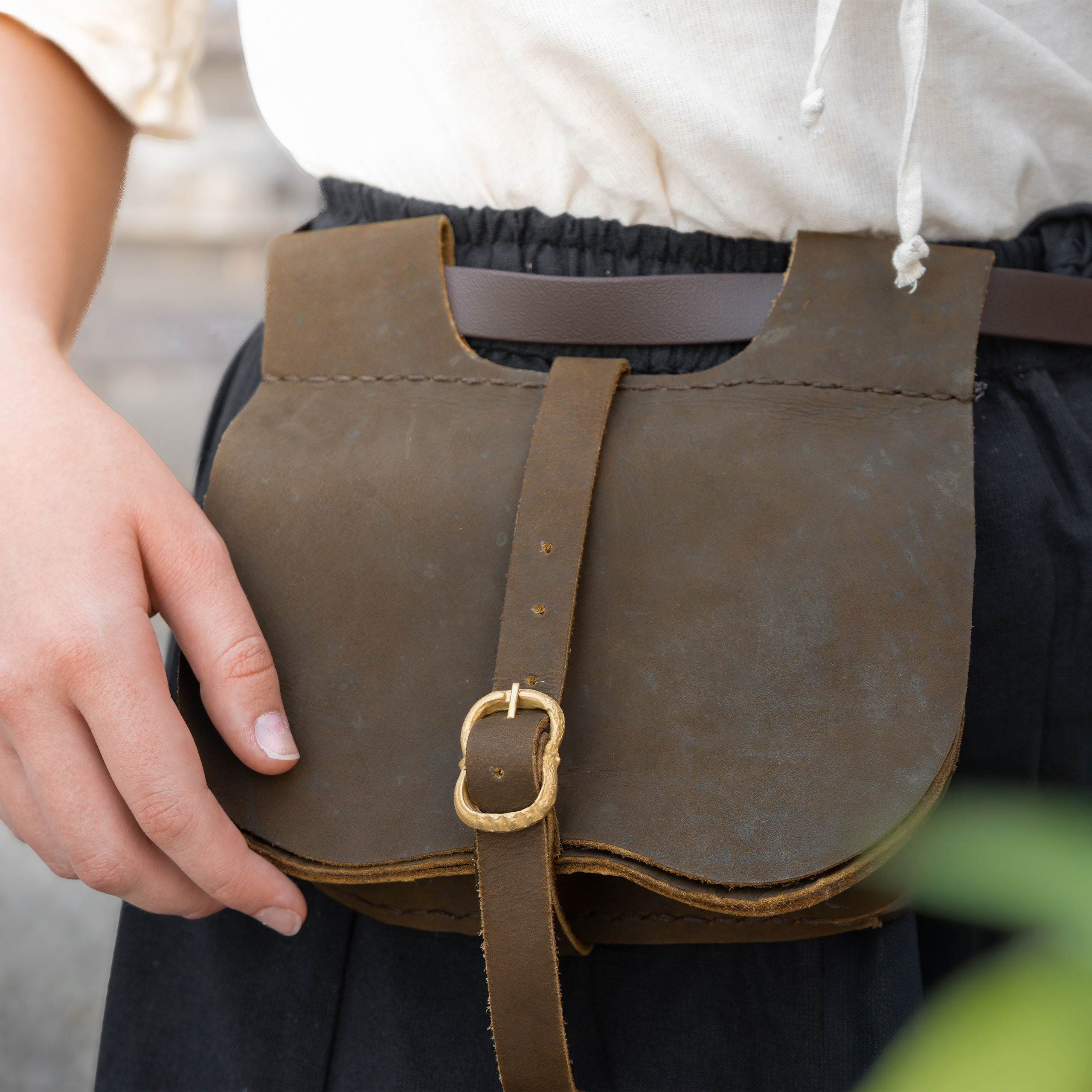Produktbild Mittelalter Ledergürteltasche Udo braun