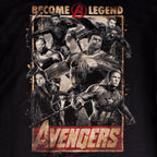 Image produit Avengers - Become A Legend Poster T-Shirt noir
