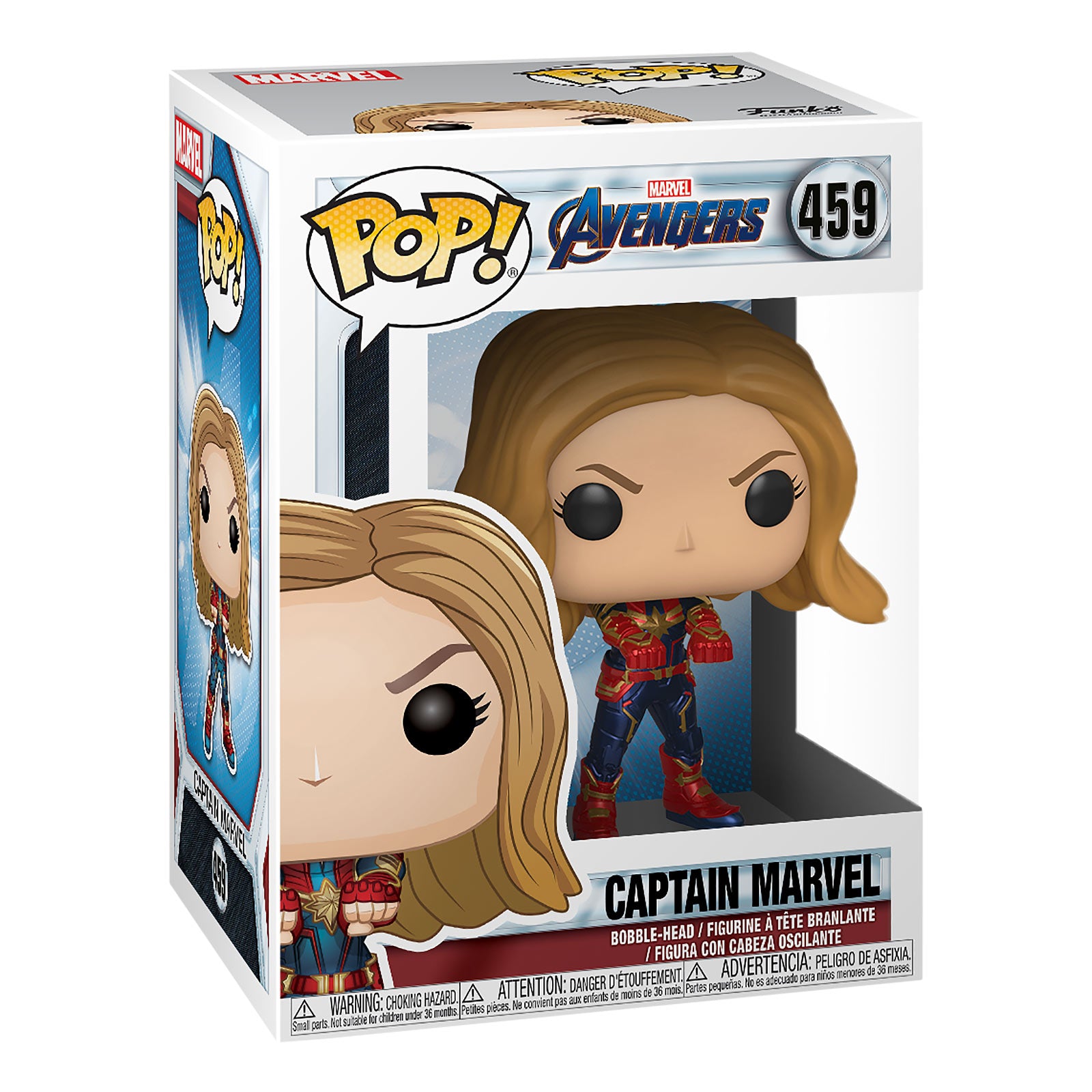 Produktbild Avengers - Captain Marvel Endgame Funko Pop Wackelkopf-Figur