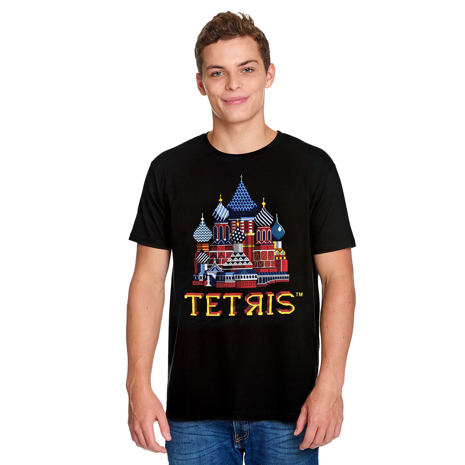 Produktbild Tetris - Red Square Title Screen T-Shirt schwarz