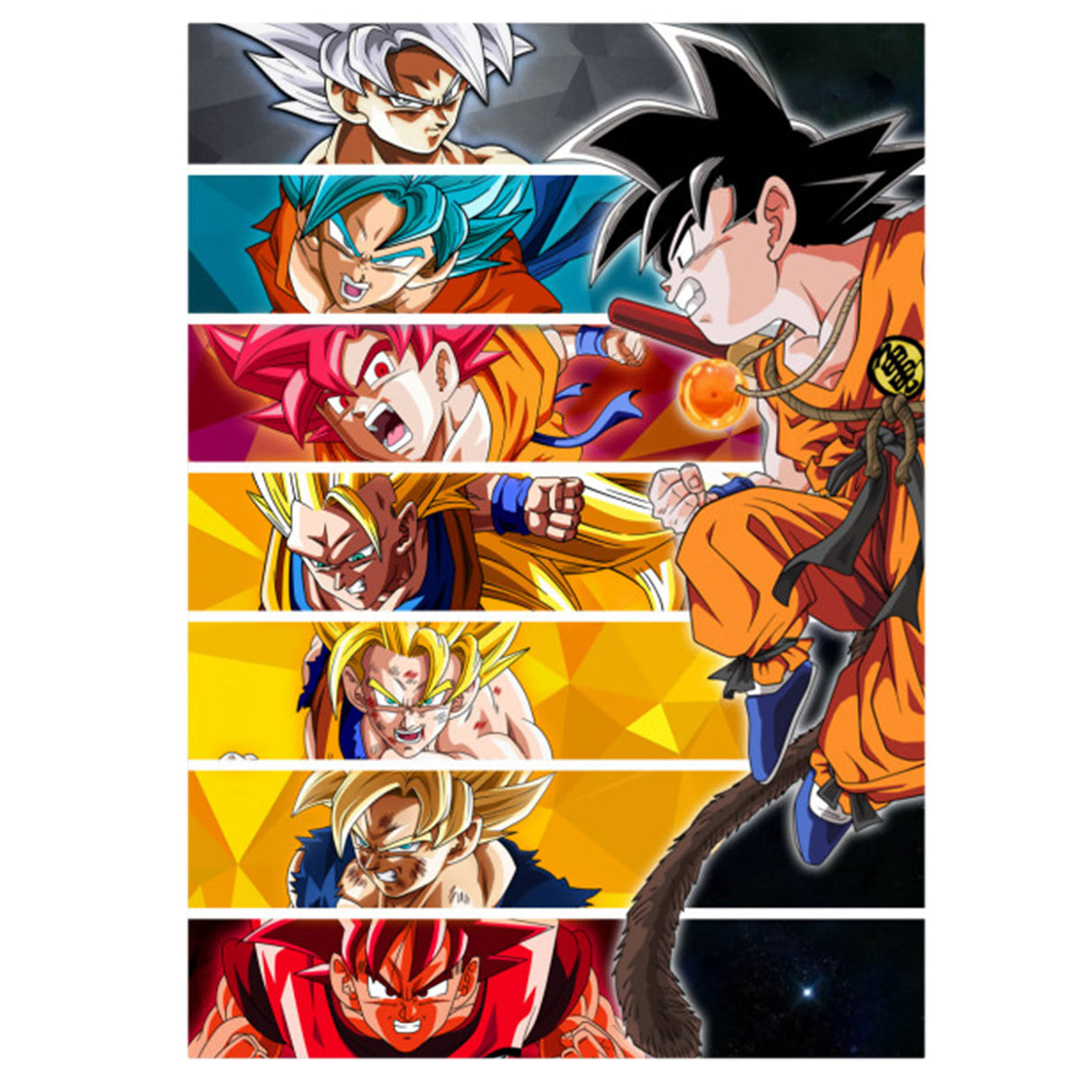 Image produit Poster métallique Goku pour les fans de Dragon Ball