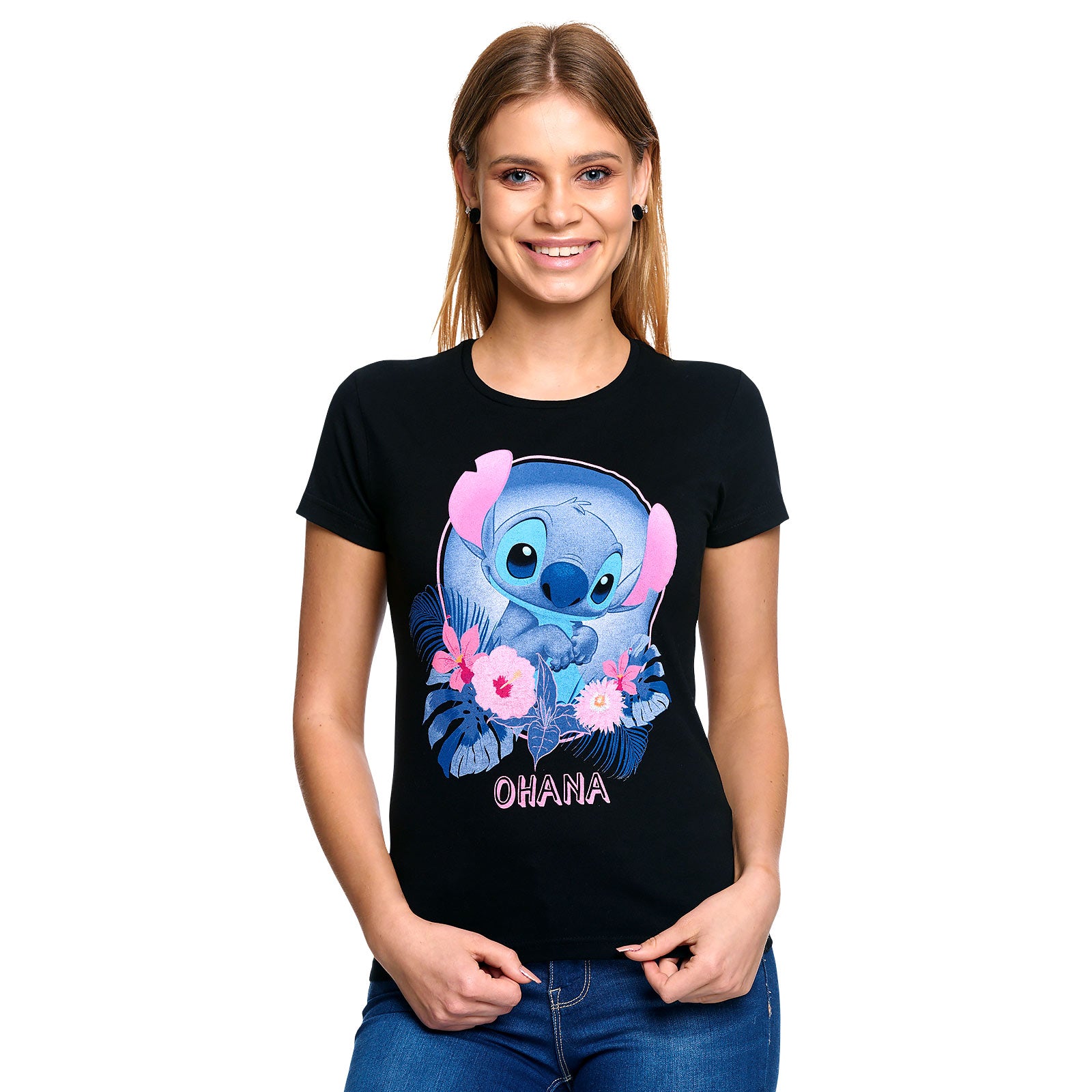 Immagine del prodotto Lilo & Stitch - Maglietta Ohana da donna nera