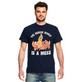 Image produit Arielle - Sebastian Human World is a Mess t-shirt bleu