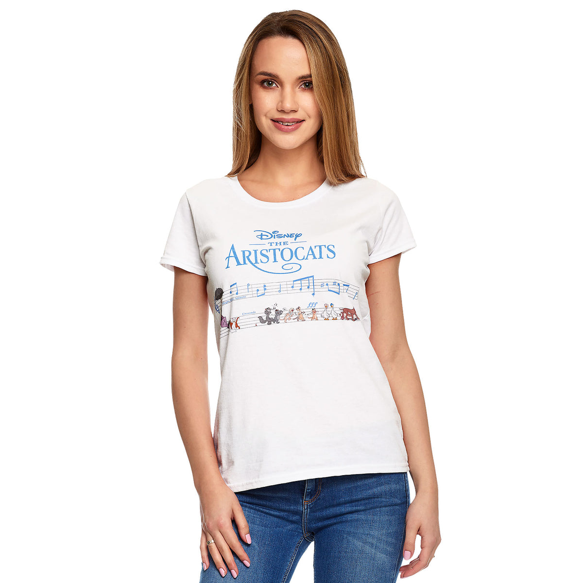 Produktbild Aristocats - Music T-Shirt Damen weiß