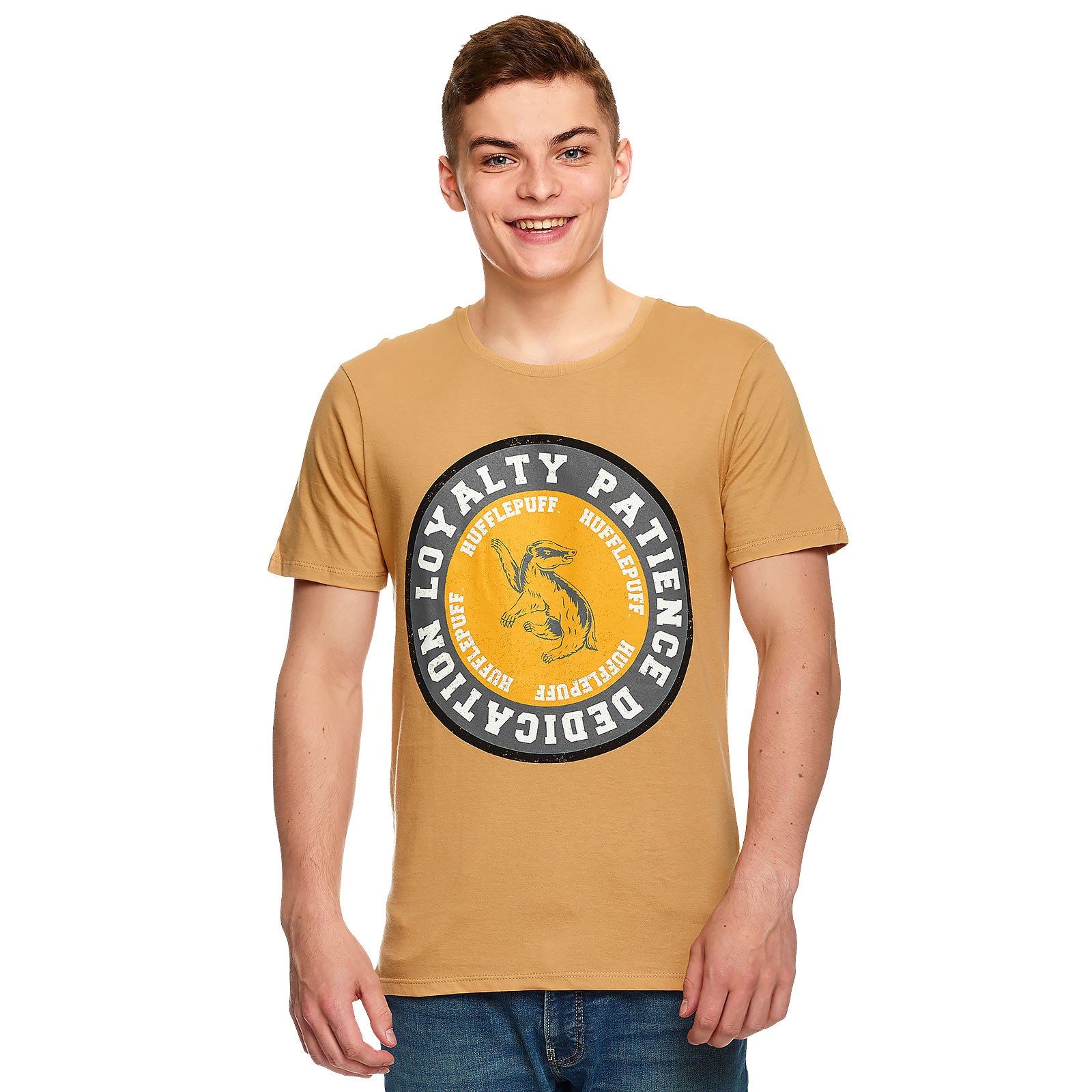 Image produit Harry Potter - T-shirt valeurs Hufflepuff jaune