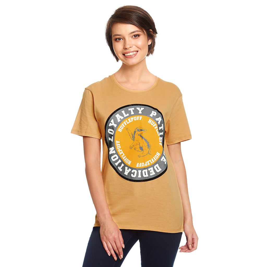Image produit Harry Potter - T-shirt valeurs Hufflepuff jaune