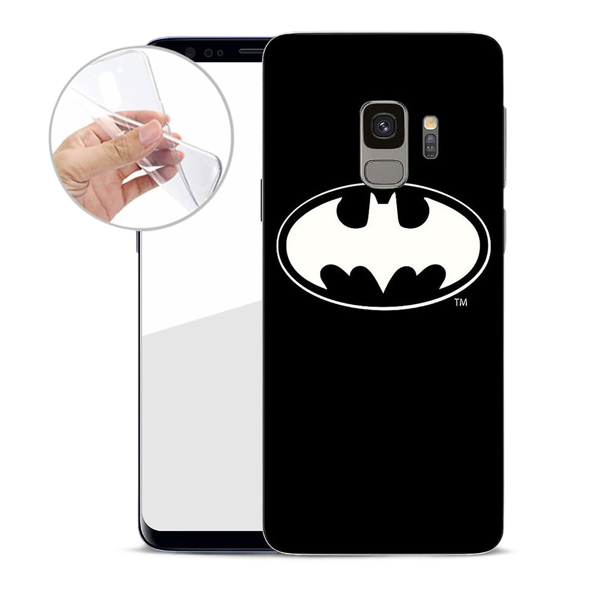 Image produit Batman - Logo Samsung Galaxy S9 Coque en silicone noir