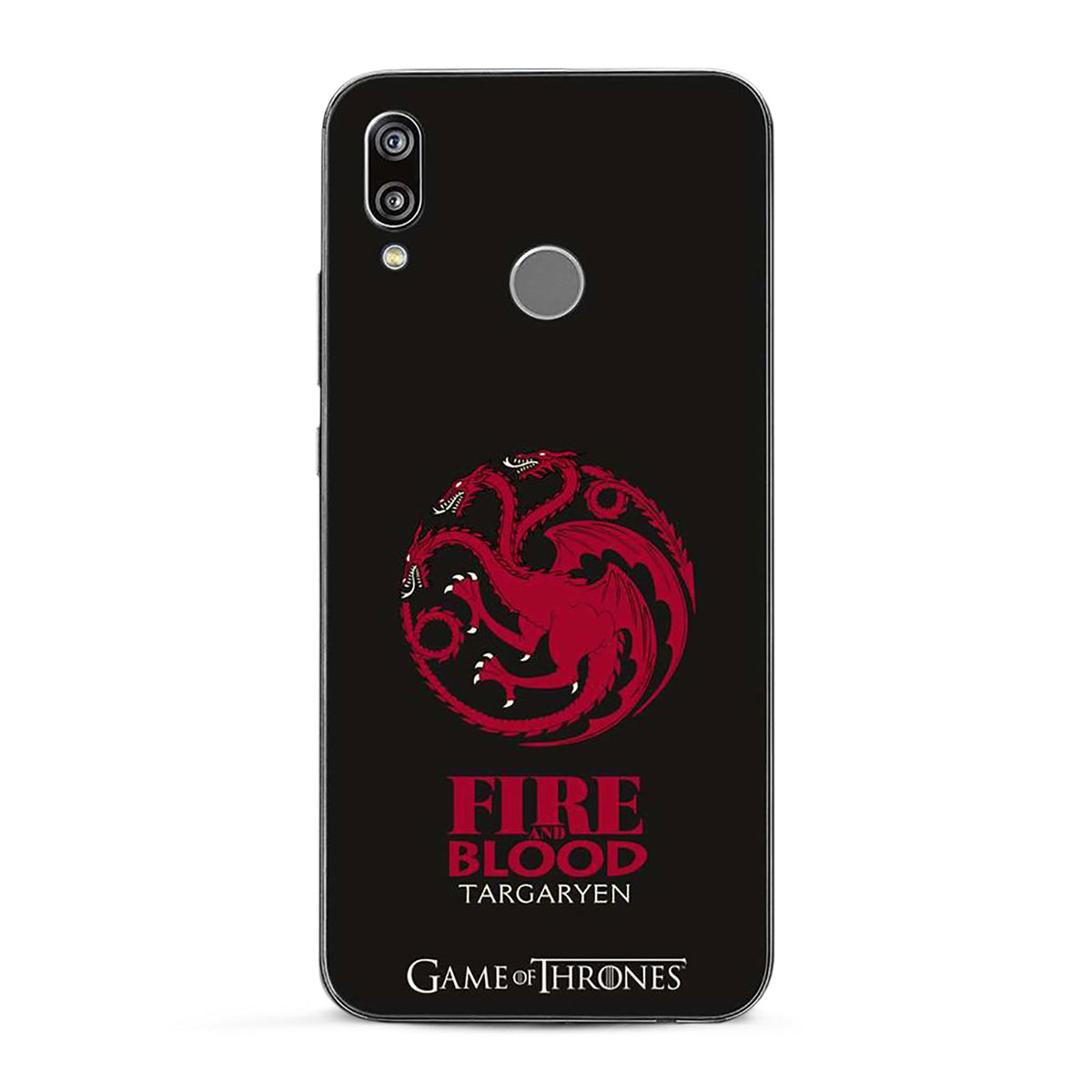 Image produit Game of Thrones - Coque Huawei P20 Lite Silicone Noir Blason Targaryen
