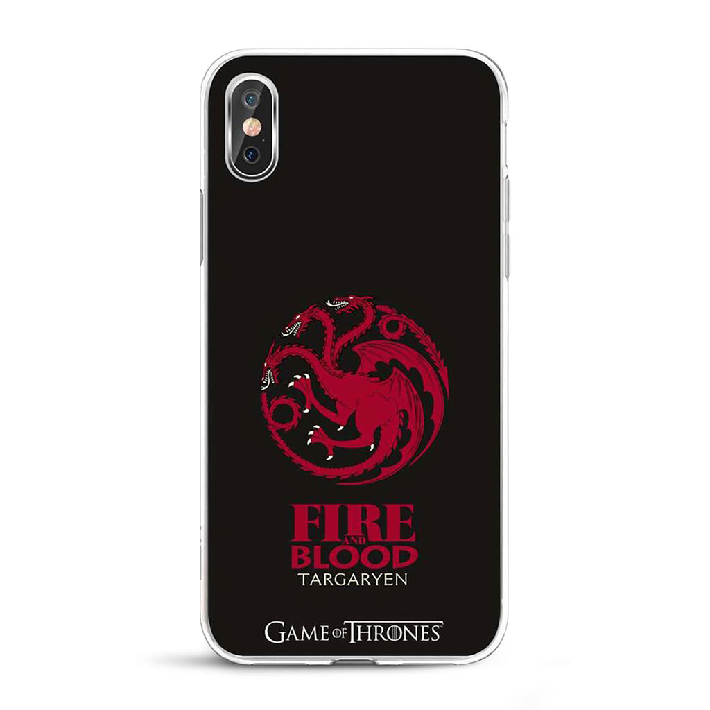 Produktbild Game of Thrones - Targaryen Wappen iPhone X / XS Handyhülle Silikon schwarz