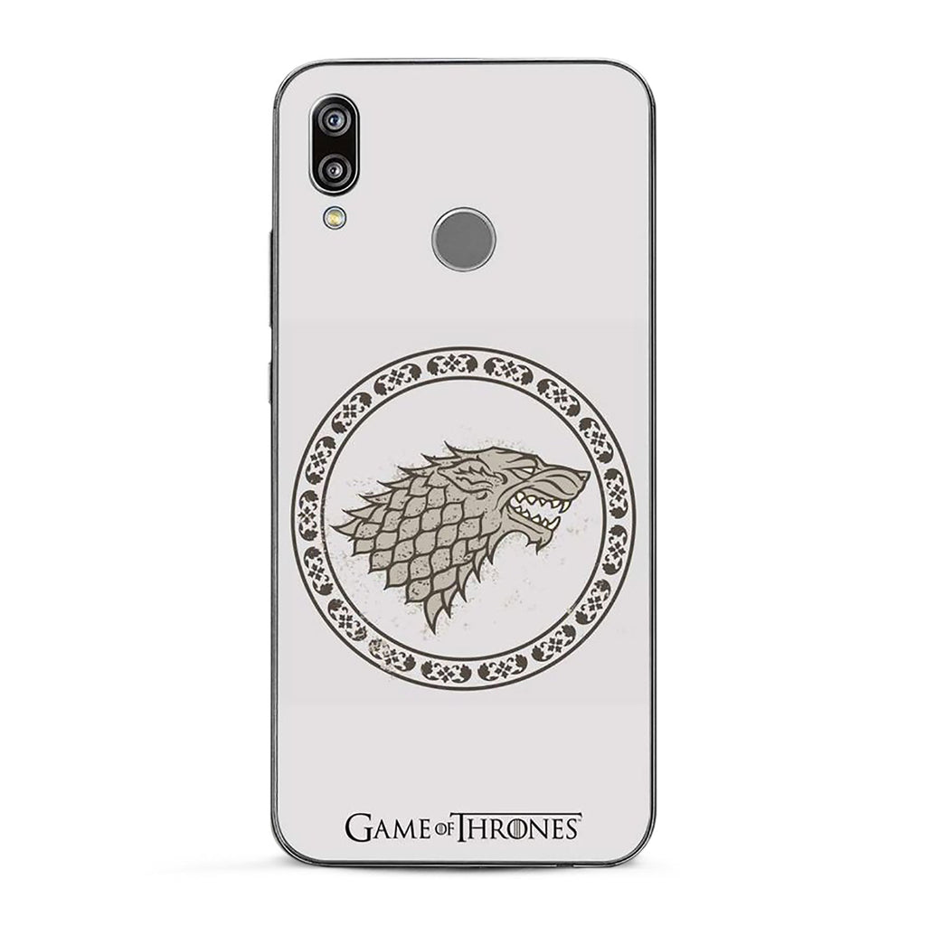 Produktbild Game of Thrones - Stark Wappen Huawei P20 Lite Handyhülle Silikon weiß