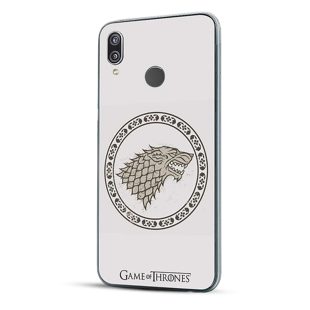 Produktbild Game of Thrones - Stark Wappen Huawei P20 Lite Handyhülle Silikon weiß