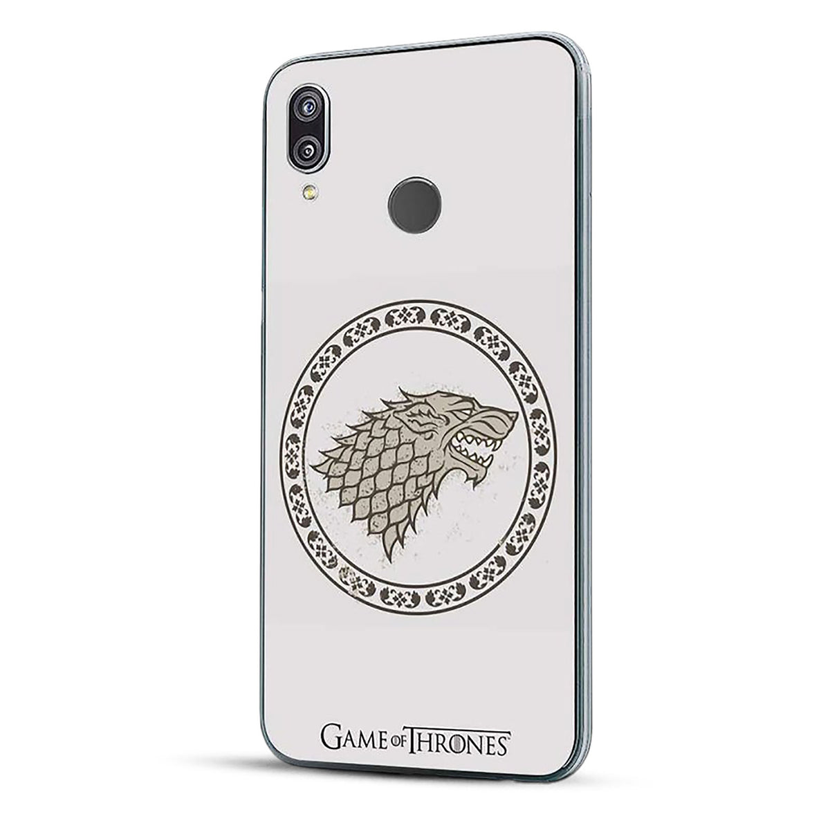 Produktbild Game of Thrones - Stark Wappen Huawei P20 Lite Handyhülle Silikon weiß