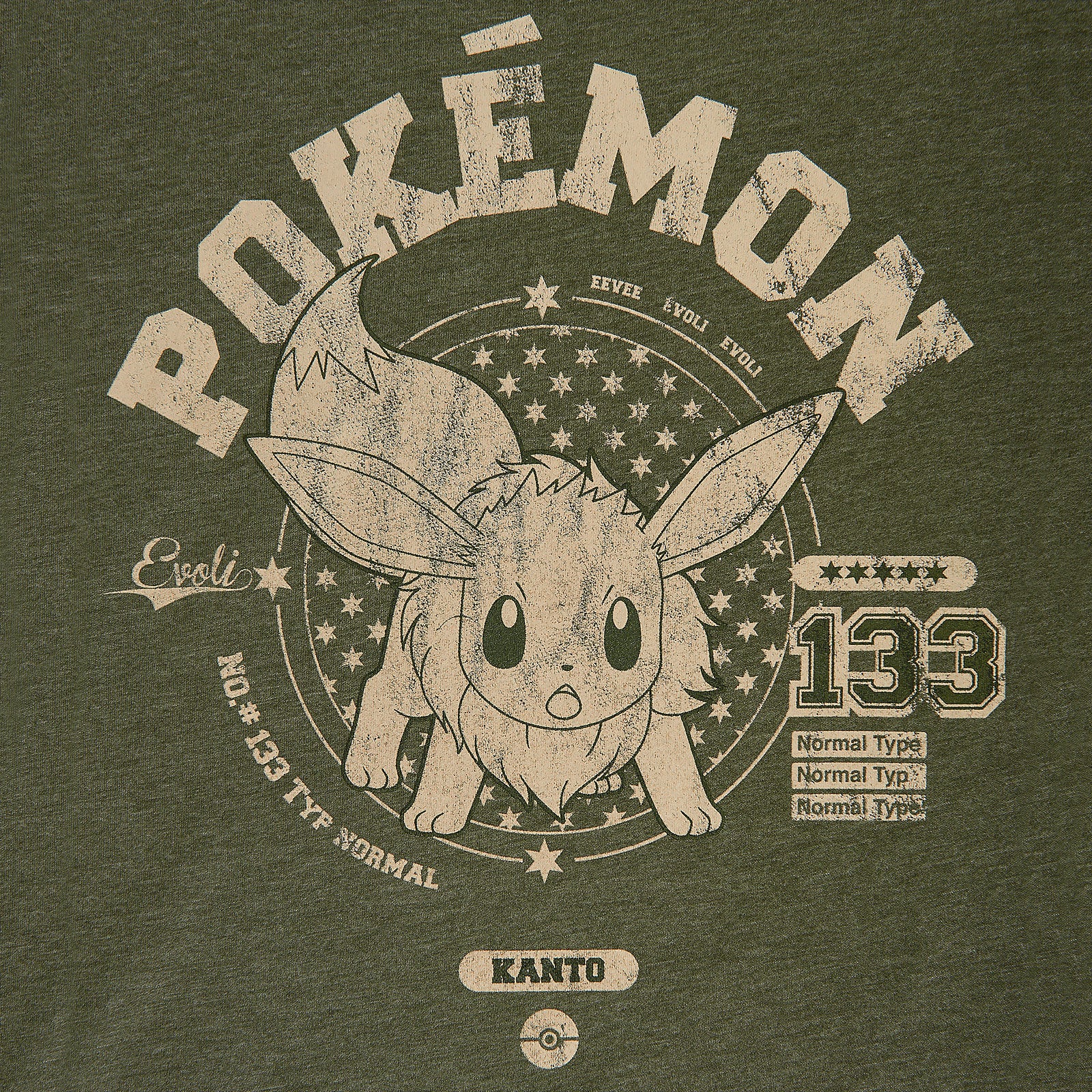 Image produit Pokemon - T-shirt Eevee vert