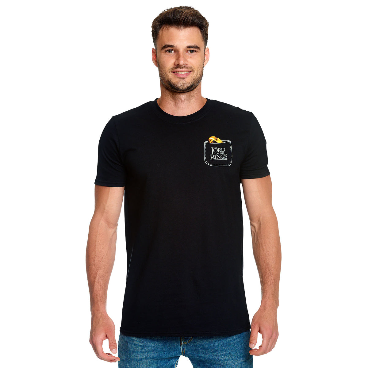 Image produit Seigneur des Anneaux - Le Un Anneau Pocket T-Shirt noir
