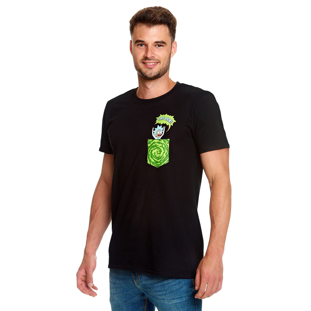 Produktbild Rick and Morty - Tiny Pocket Rick T-Shirt schwarz