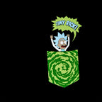 Produktbild Rick and Morty - Tiny Pocket Rick T-Shirt schwarz