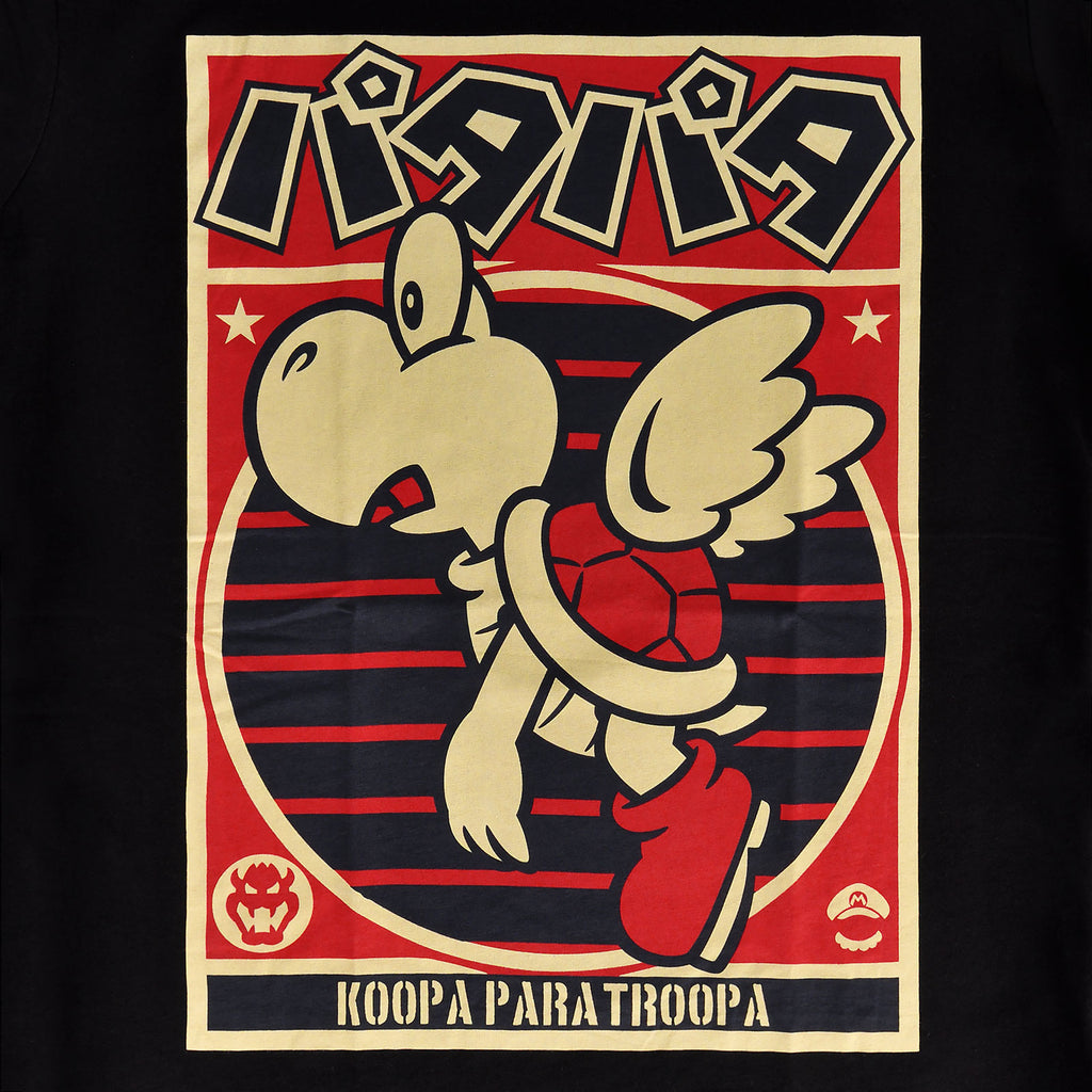 Produktbild Super Mario - Paratroopa Propaganda T-Shirt schwarz