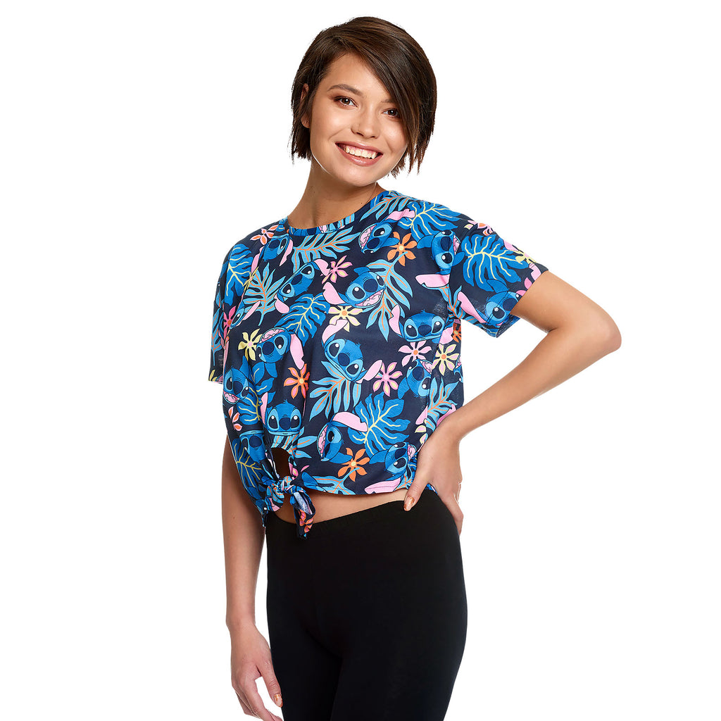 Immagine del prodotto Lilo & Stitch - Aloha Stitch T-shirt da donna con nodo