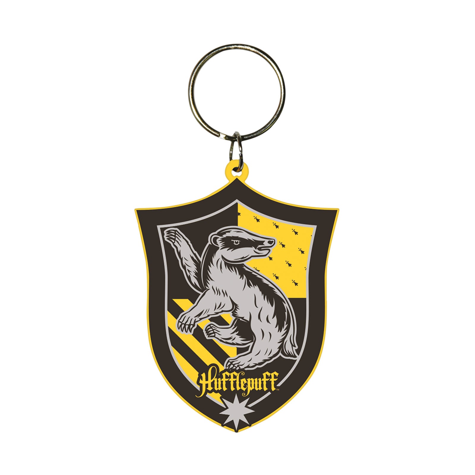 Immagine del prodotto Portachiavi con stemma Hufflepuff - Harry Potter