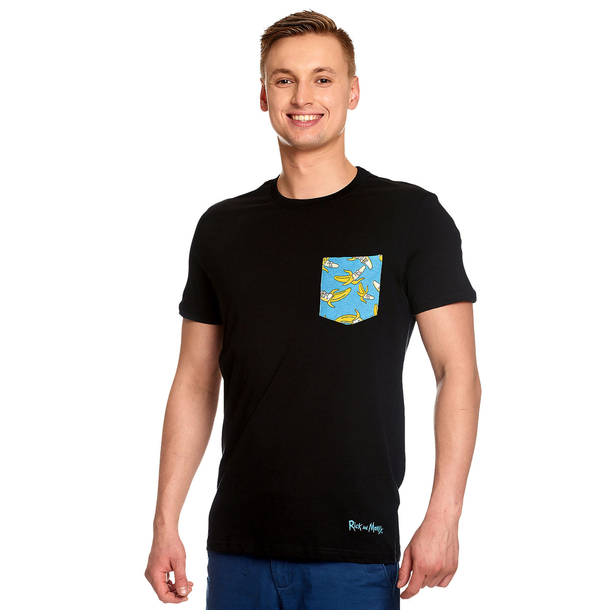 Immagine del prodotto Rick e Morty - T-shirt con tasca Banana nera