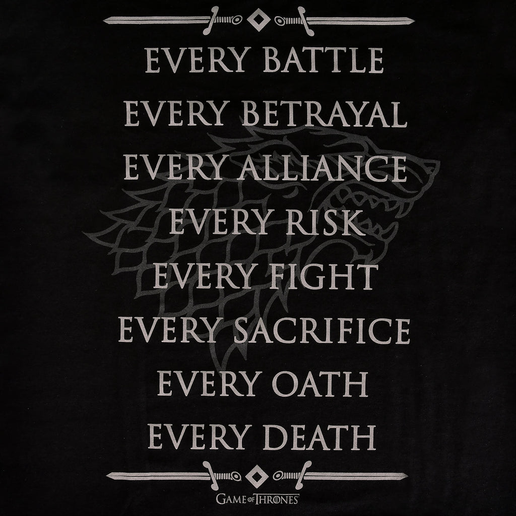 Produktbild Stark For The Throne T-Shirt schwarz - Game of Thrones