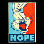 Immagine del prodotto Looney Tunes - T-shirt nera con poster di Bugs Bunny Nope
