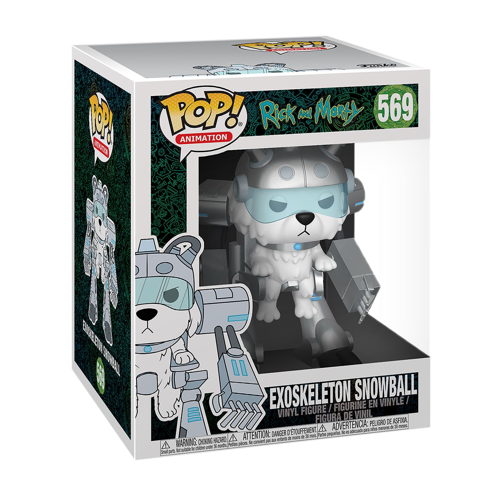 Produktbild Rick and Morty - Exoskeleton Snowball Funko Pop Figur 14 cm