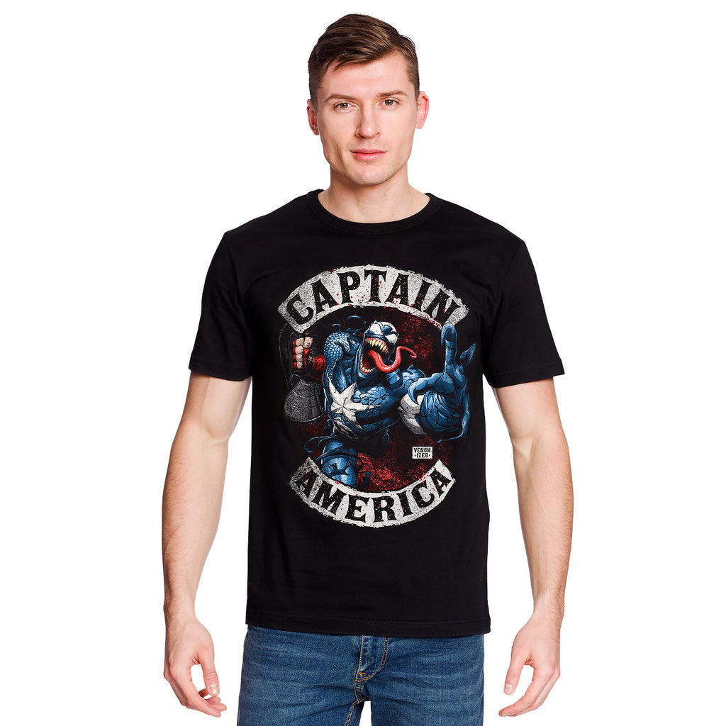 Image produit Captain America - T-shirt Venomized noir