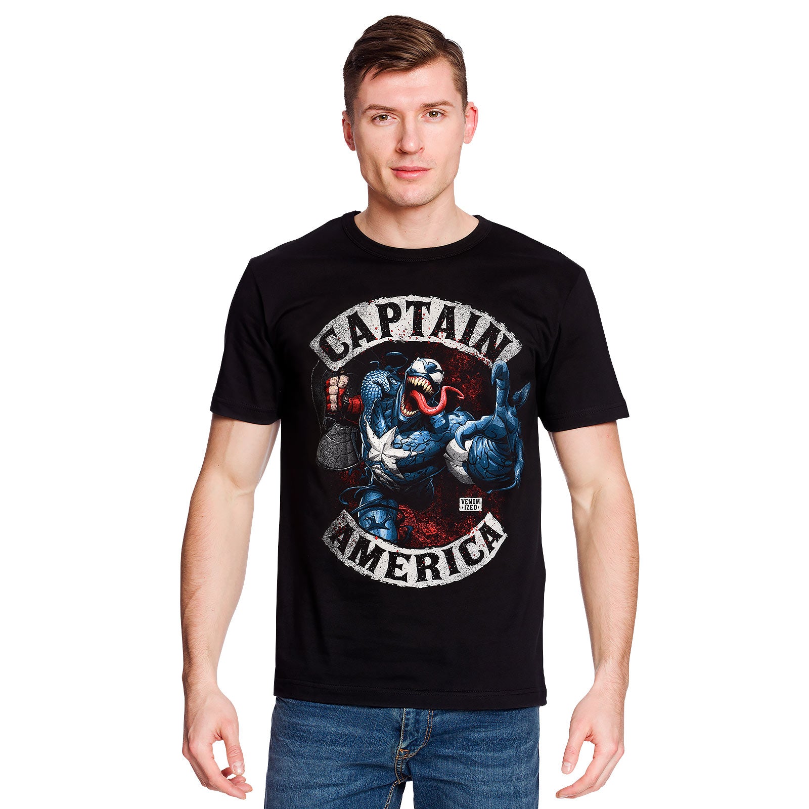 Image produit Captain America - T-shirt Venomized noir