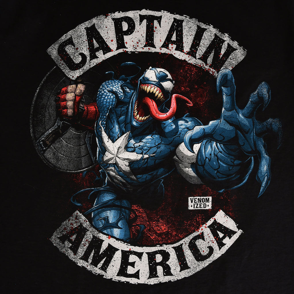 Image produit Captain America - T-shirt Venomized noir