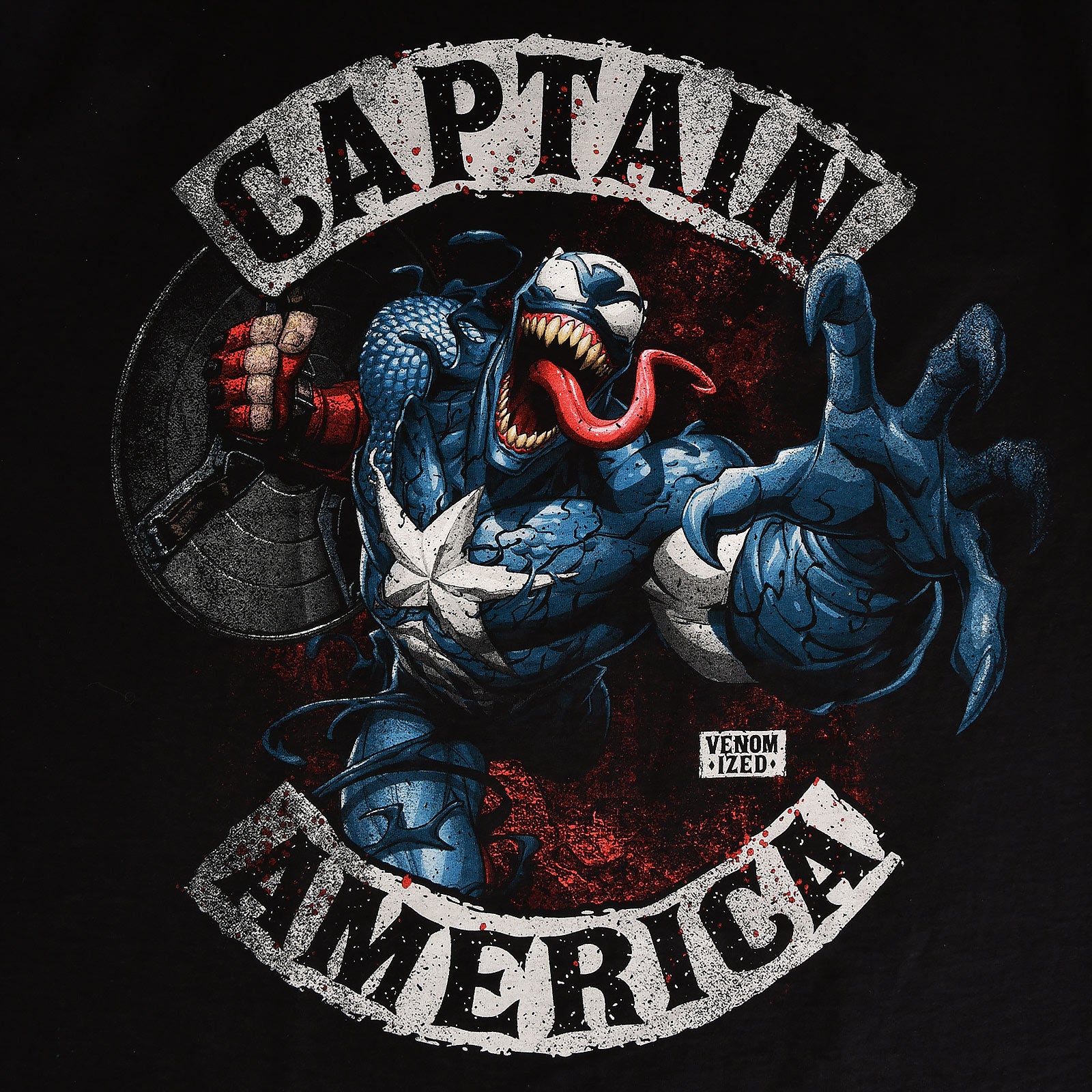 Image produit Captain America - T-shirt Venomized noir