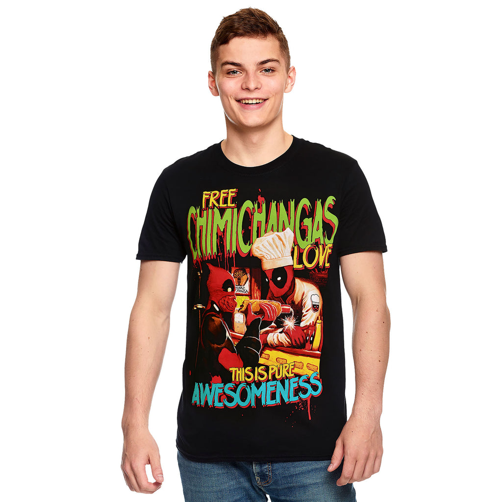Immagine del prodotto Deadpool - T-shirt nera Chimichangas Love