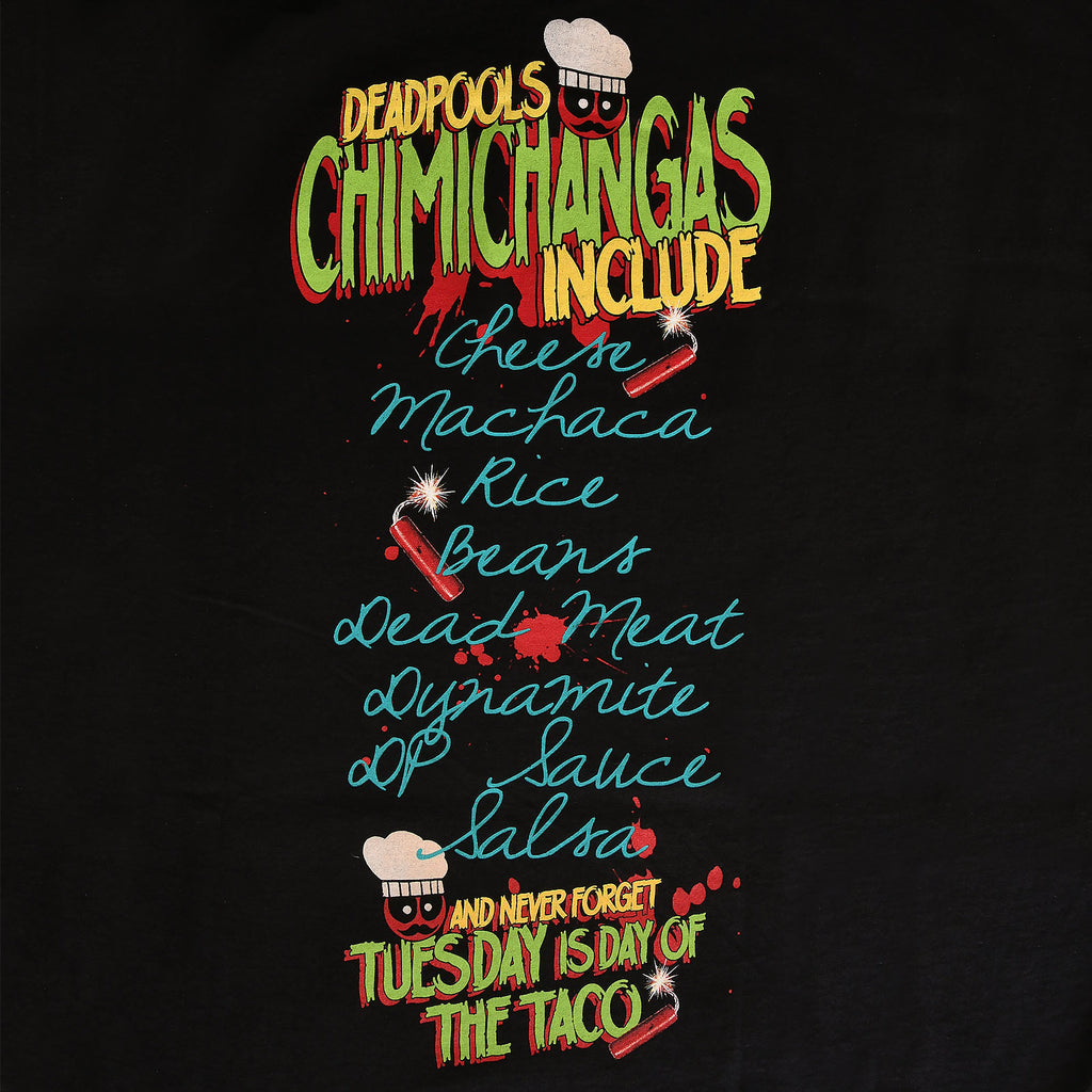 Immagine del prodotto Deadpool - T-shirt nera Chimichangas Love