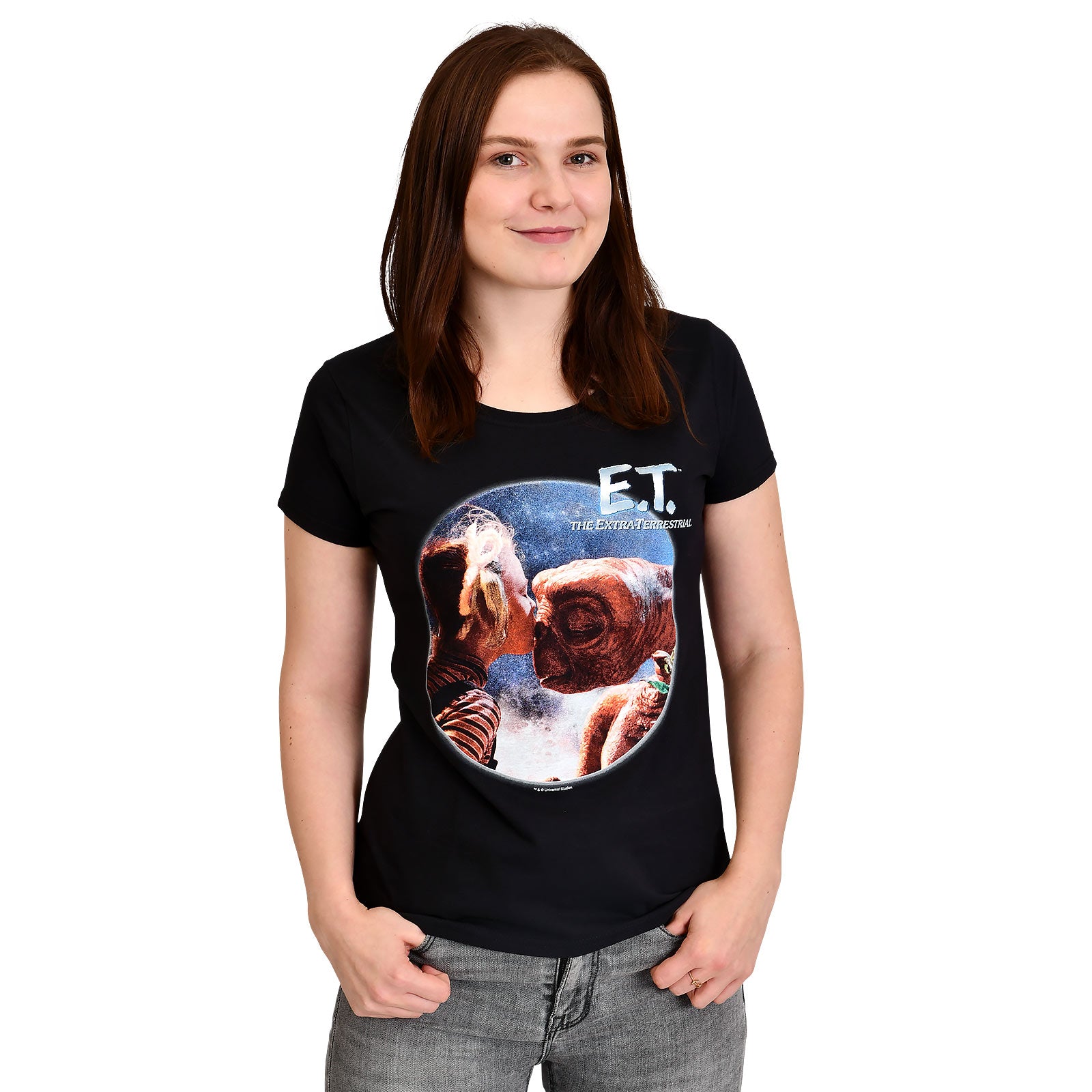 Image produit T-shirt femme E.T. et Gertie noir