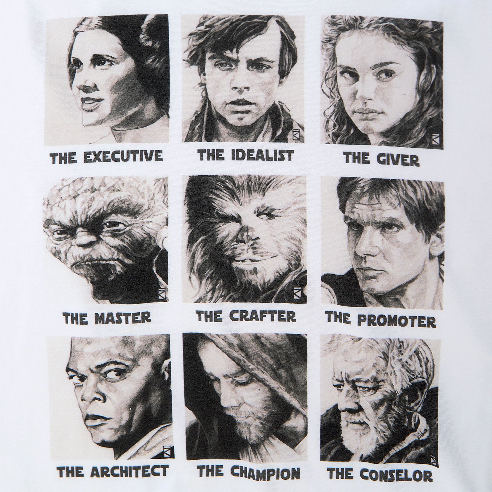 Produktbild Star Wars - Classic Characters T-Shirt weiß