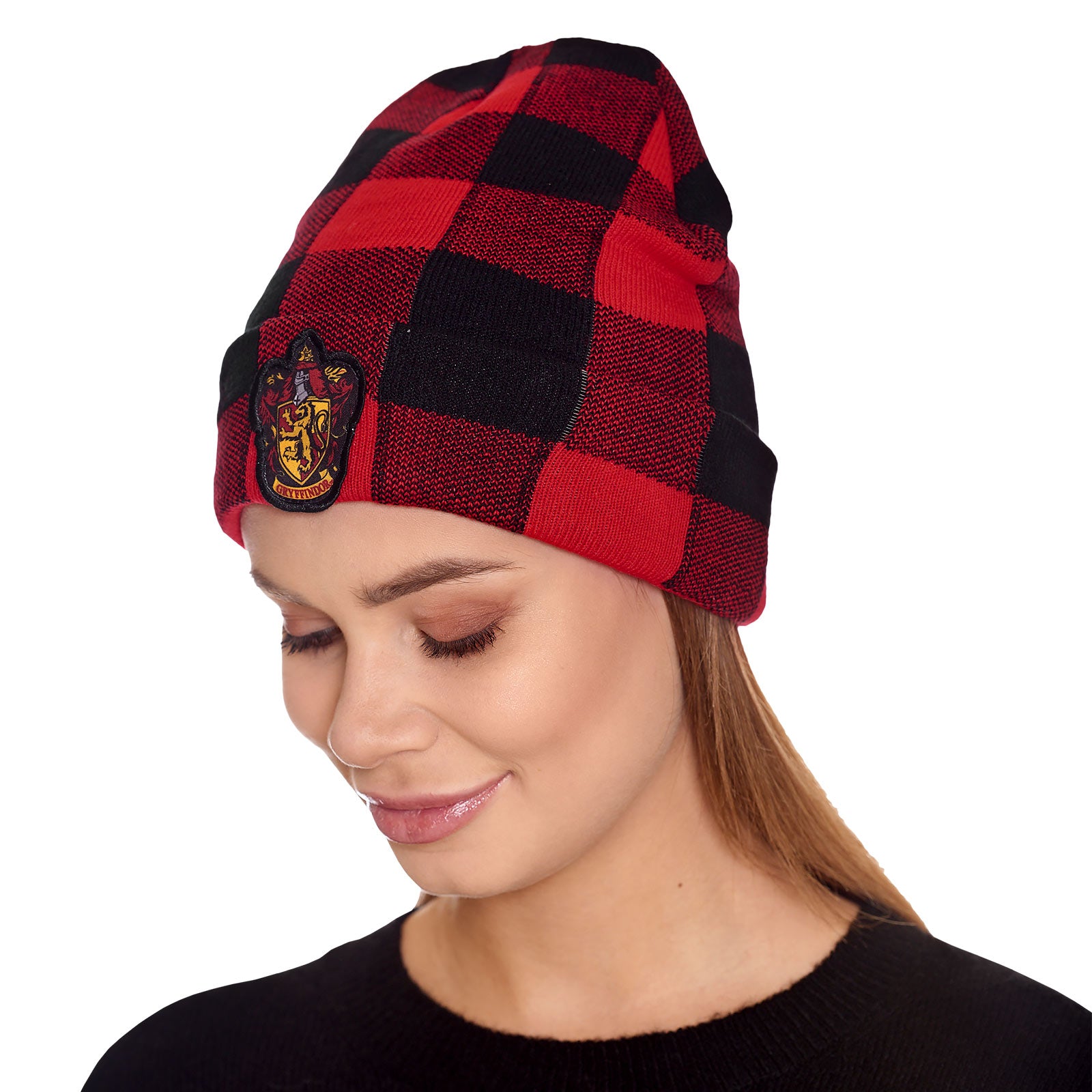 Produktbild Harry Potter - Gryffindor Wappen Karo Mütze