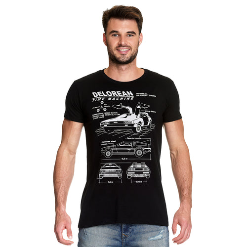 Immagine del prodotto Ritorno al futuro - T-shirt DeLorean nera