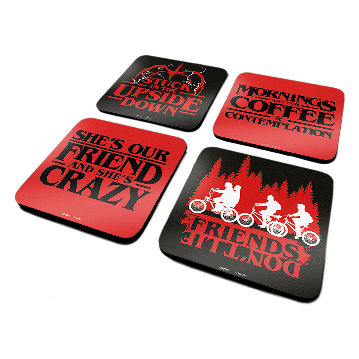 Produktbild Stranger Things - Phrases Untersetzer 4er Set