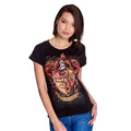 Immagine del prodotto Harry Potter - T-shirt da donna nera con stemma di Grifondoro
