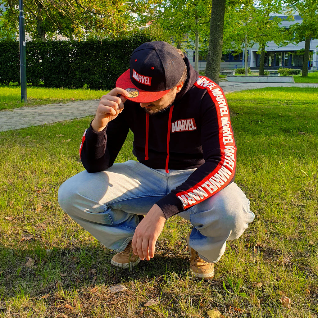 Image produit Casquette de baseball Marvel Comics noir-rouge